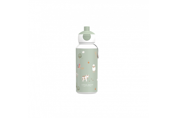 Pudele MEPAL pop-up Little Farm 400 ml, Little Dutch Drinking bottle pop-up ´Little Farm´ 400 ml