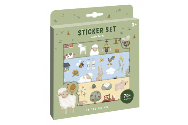 Little Dutch uzlīmju komplekts ´Mazā ferma´, Little Dutch Stickers set ´Little Farm´