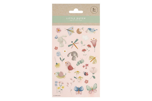 Uzlīmju lapa "Ziedi un tauriņi", Sticker sheet Flowers & Butterflies