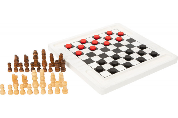 Šahs un dambrete, Chess and Draughts Board Game