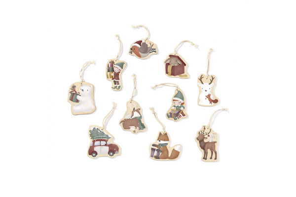 Koka Ziemassvētku rotājumi 'Little Dutch', Wooden Christmas Ornaments ´Little Dutch´