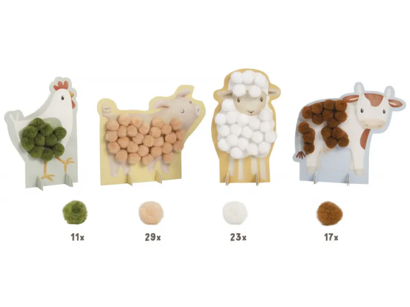 Little Dutch Pompom craft kit ´Little Farm´
