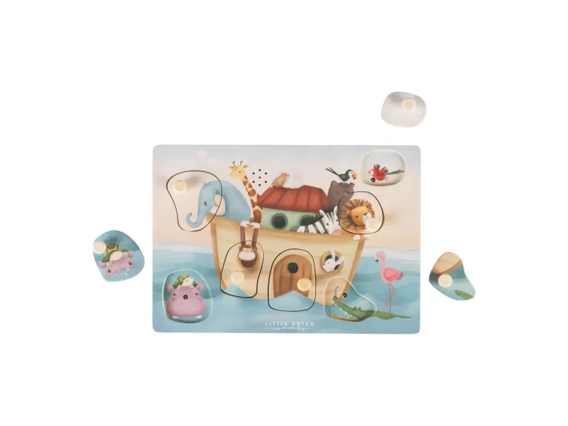 Little Dutch Wooden Sound Puzzle ´Noah´s Ark´ FSC