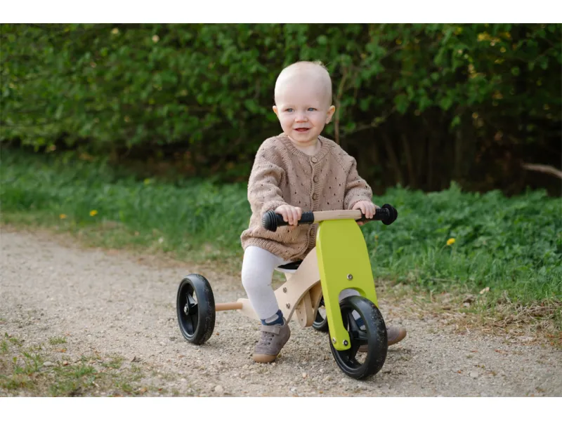 Беговел 2 в 1, зеленый